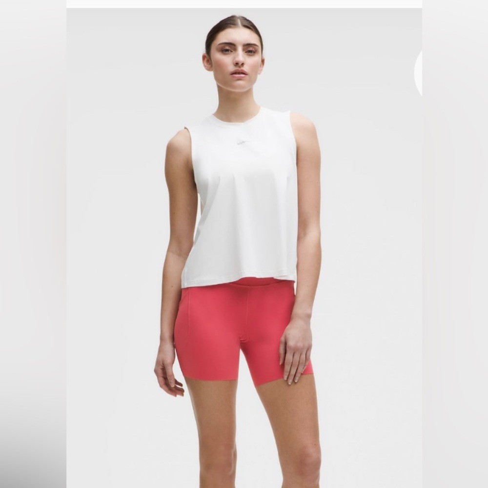 Lululemon Fast and free hi rise short, 6” in desert red